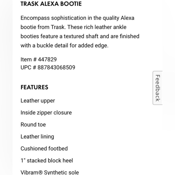 Trask Alexa booties leather boots size 8 - Picture 2 of 11